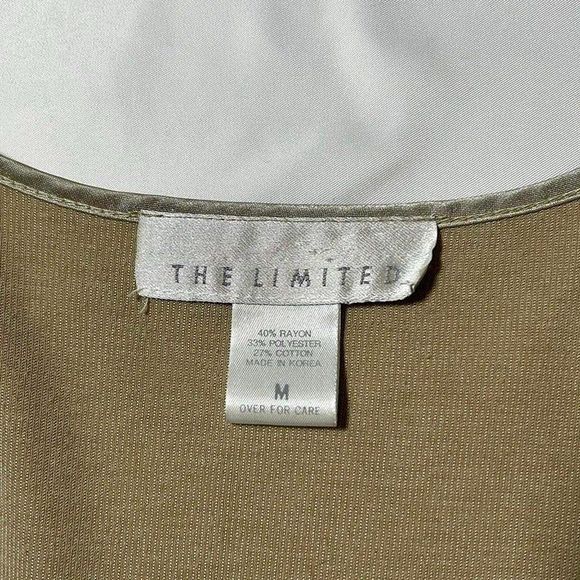 Vintage The Limited Vest‎ Womens Medium Beige - Picture 4 of 5